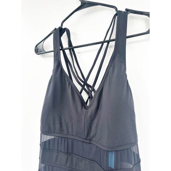 Bleu Rod Beattie Plus Size Don't Mesh With Me Cross Back Swim Dress 18W NEW - Picture 10 of 10